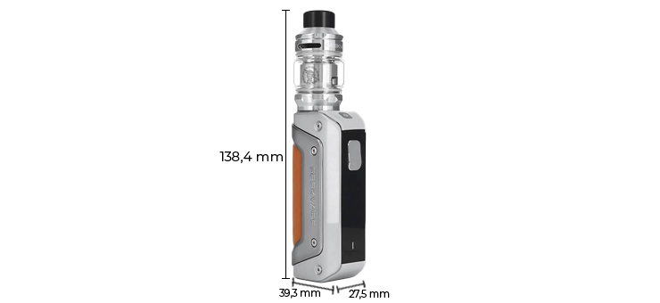 Dimensions du Kit Aegis 3 Solo Geekvape