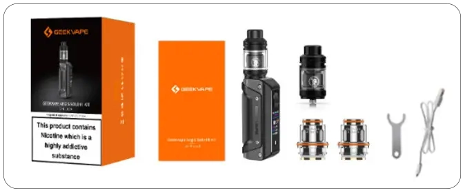 Packaging du Kit Aegis 3 Solo Geekvape