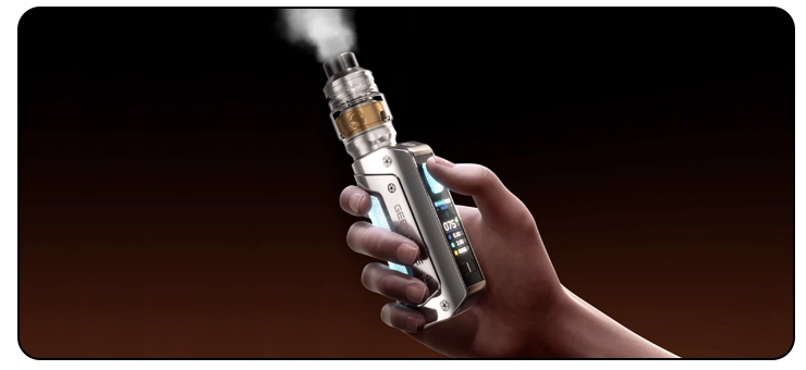 Image montrant le verrouillage tactile de la box Aegis 3 Solo Geekvape