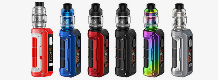 La gamme de couleur du Kit Aegis MAX100 Geek Vape