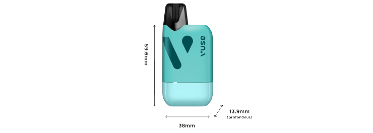 Dimensions de la Box Reload Vuse