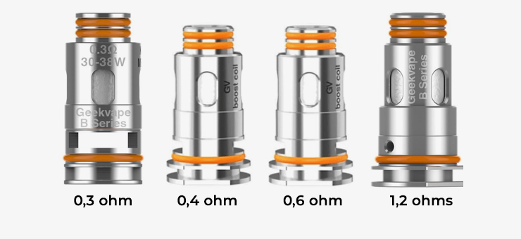 4 modèles de résistances Geek Vape Serie B