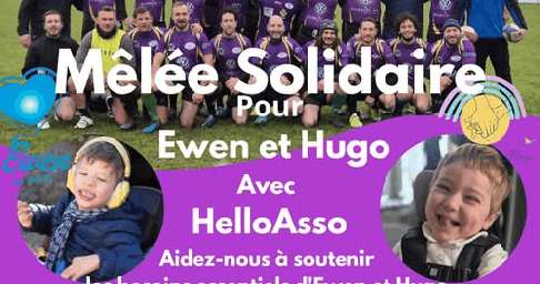 Mêlée solidaire pour Ewen et Hugo