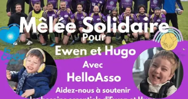 Illustration du projet du moment Mêlée solidaire pour Ewen et Hugo