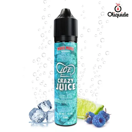 Mukk Mukk 50ml Lime Framboise Bleue Ice 50 ml de la marque Mukk Mukk