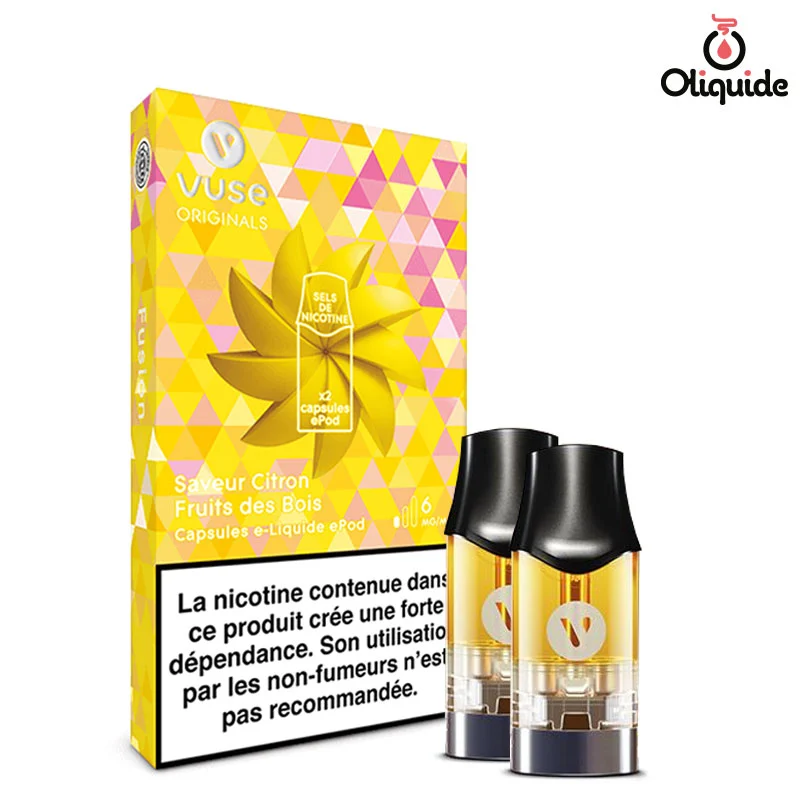 Exploitez le Citron Fruits des Bois x2 - Vuse PRO de Vuse